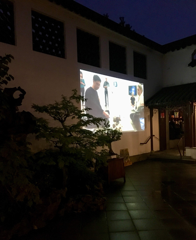 MA Trilogy video projection by Lam Wong